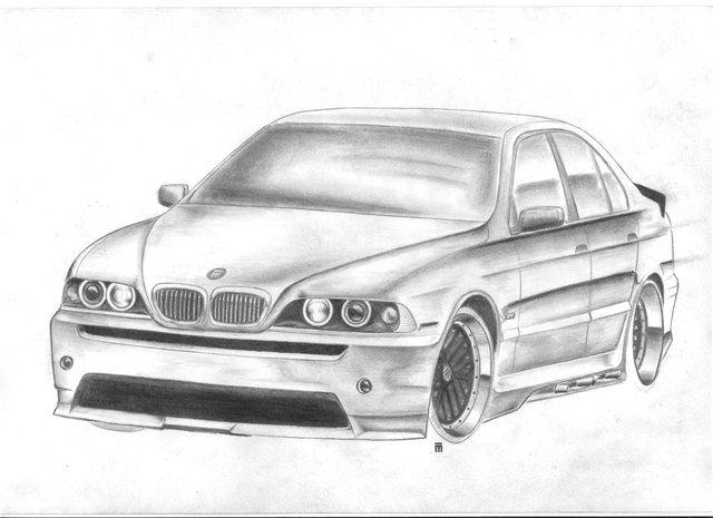 Бмв рисунок карандашом. BMW e39 рисунок. BMW е38 карандаш. BMW m5 e39 рисунок. БМВ е39 контур.