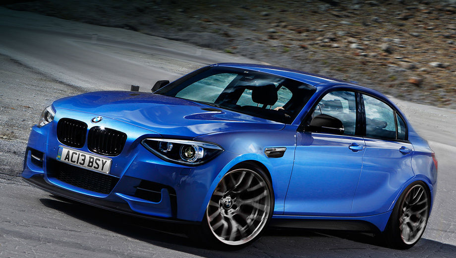 BMW 1 sedan. BMW 1 2012.