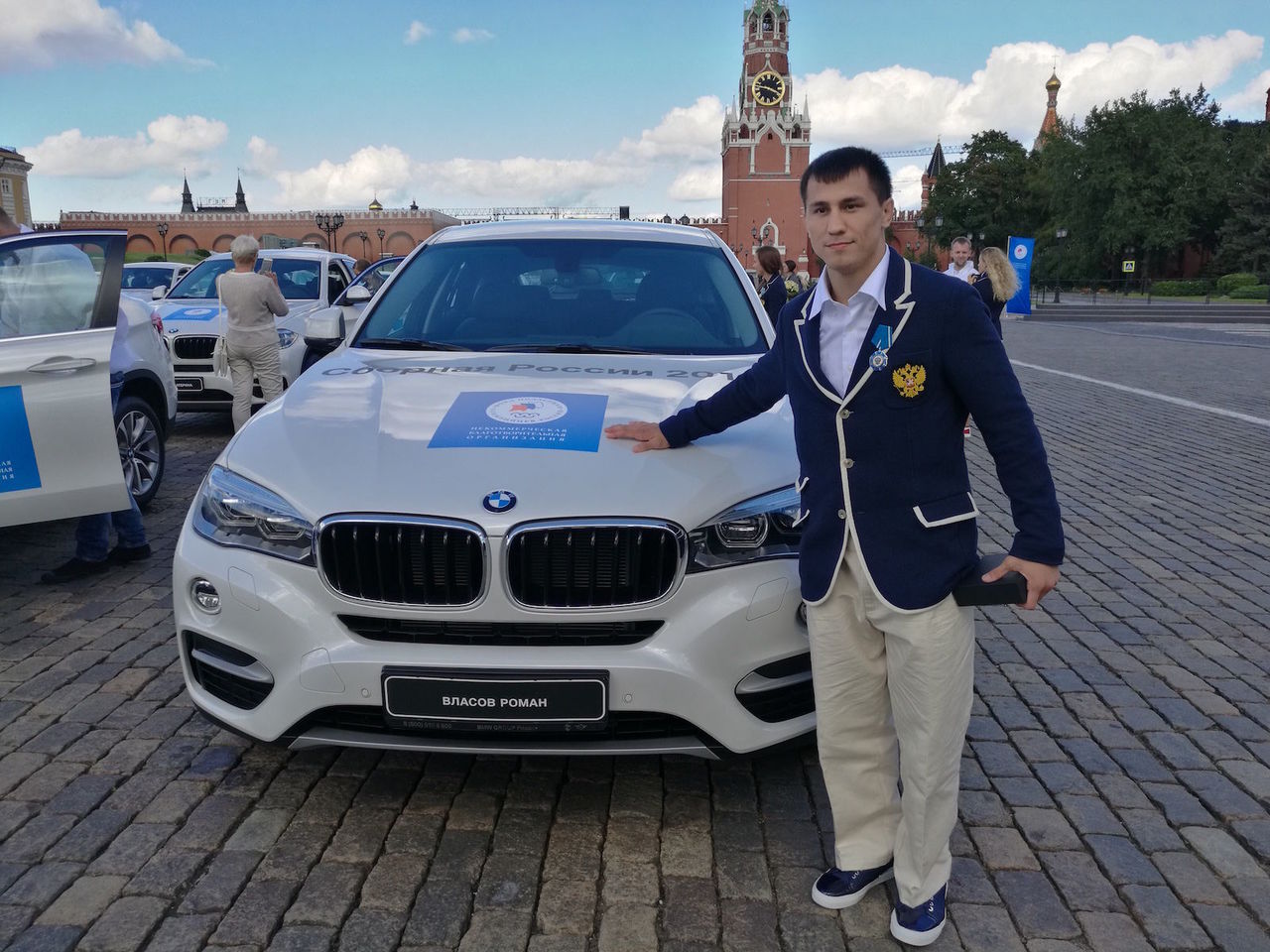 BMW x6 m награждение олимпийцев