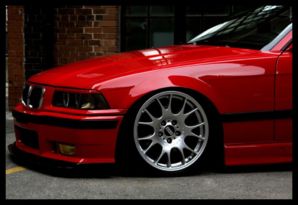 bmw e36 convertible red hot wallpaper 1