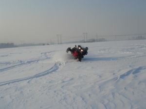зимой