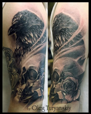 crowroseskull new