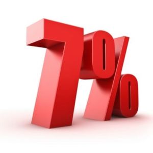 7 per cent