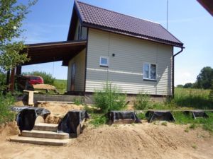 дом с фундаментом под веранду