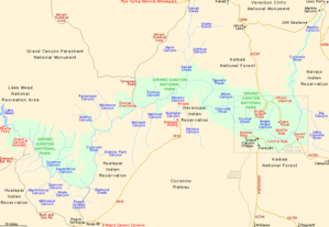 grand canyon map