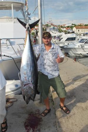 на рыбалке в Хорватии