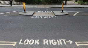 London pedestrian signs