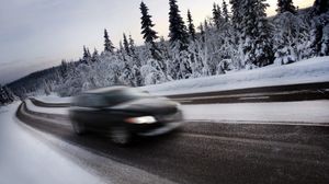 Motion Blur of Car Driving