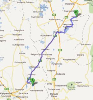 map to Sigiria