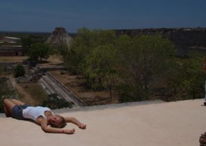 Мексика 2010. Руины Ушмаль. Вид сверху.