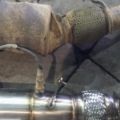 Штатный кат vs даунпайп от Ewolution Racewerks
